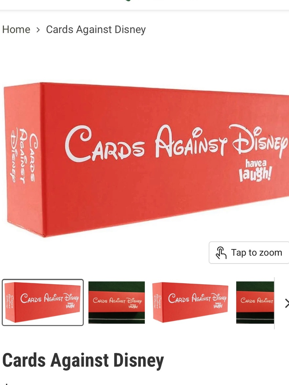 Disney Cards Against Disney Game